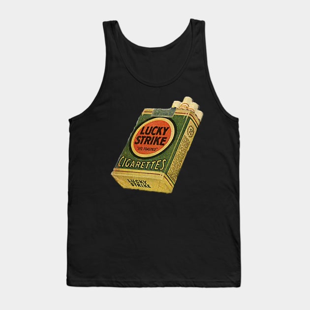 Vintage Lucky Strike Cigarettes Tank Top by TRNCreative